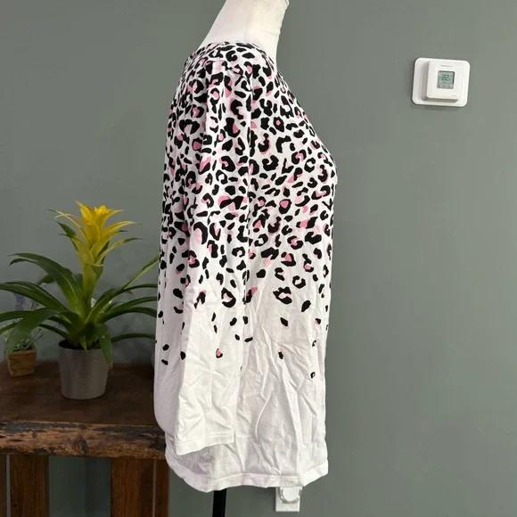 Talbots Mid-Sleeve Top - Picture 3 of 11